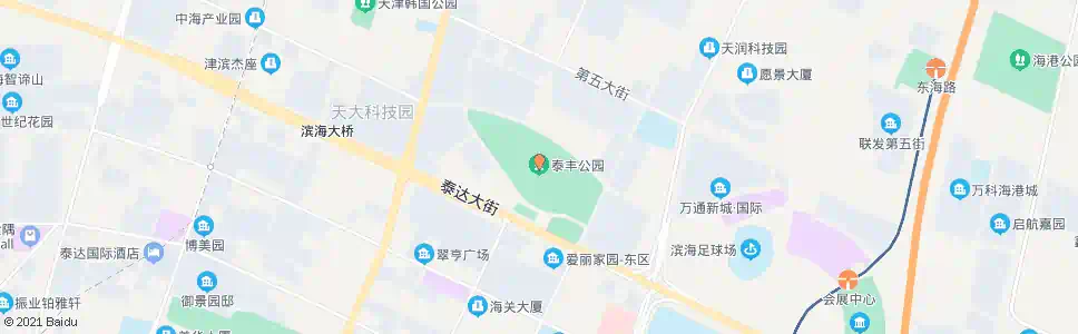 天津泰丰公园_公交站地图_天津公交_妙搜公交查询2025