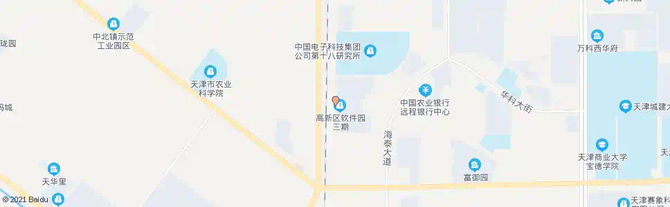 天津高新区软件园_公交站地图_天津公交_妙搜公交查询2025
