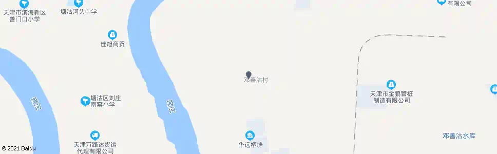 天津邓善沽中学_公交站地图_天津公交_妙搜公交查询2025