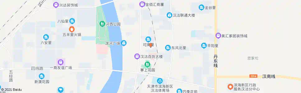 天津汉沽中心站_公交站地图_天津公交_妙搜公交查询2025
