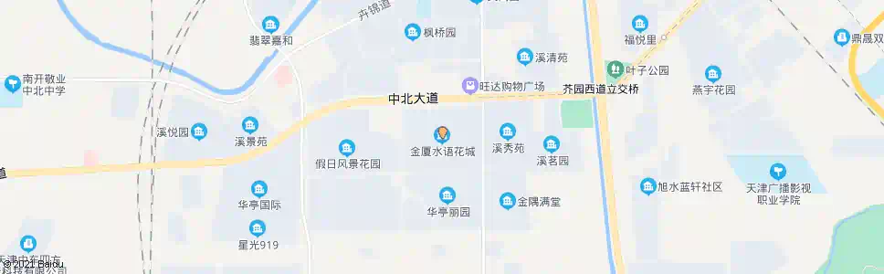 天津金厦水语(水语花城)_公交站地图_天津公交_妙搜公交查询2025
