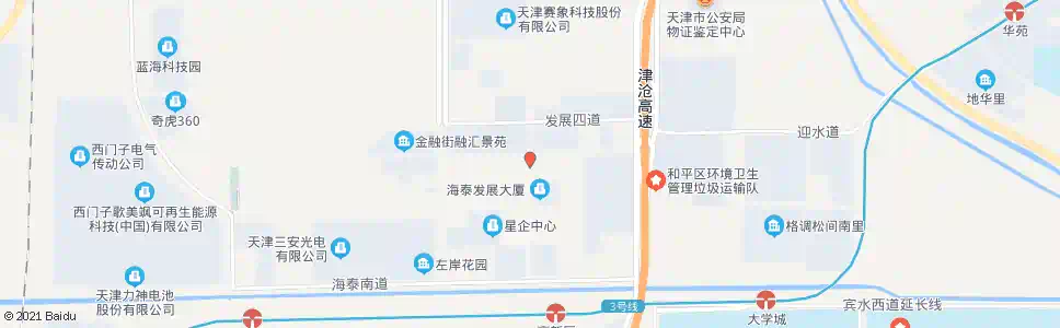 天津海泰发展基地_公交站地图_天津公交_妙搜公交查询2025
