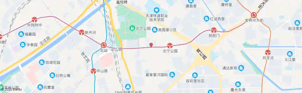 天津北站体育场_公交站地图_天津公交_妙搜公交查询2025