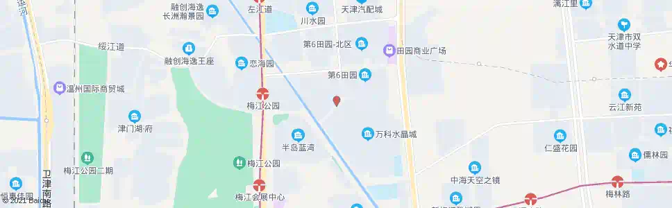 天津万科水晶城_公交站地图_天津公交_妙搜公交查询2025