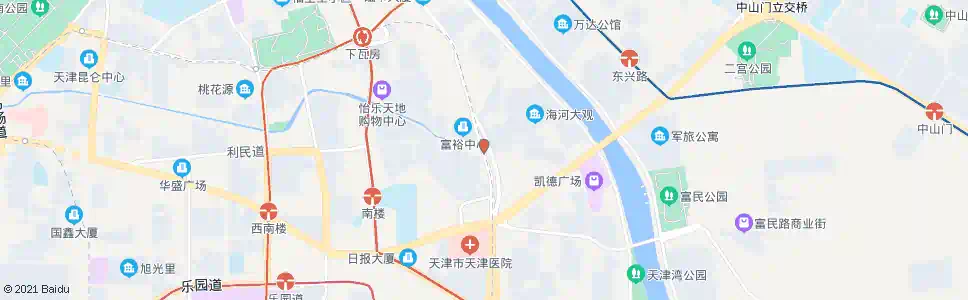 天津湘江道_公交站地图_天津公交_妙搜公交查询2025