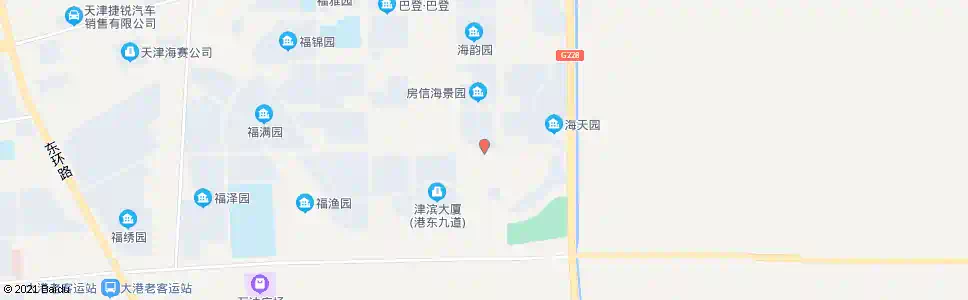 天津海滨园_公交站地图_天津公交_妙搜公交查询2025