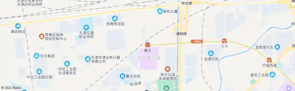 天津曹庄村委会_公交站地图_天津公交_妙搜公交查询2025