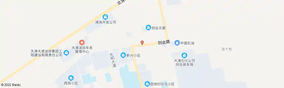 天津创业路二号院_公交站地图_天津公交_妙搜公交查询2025