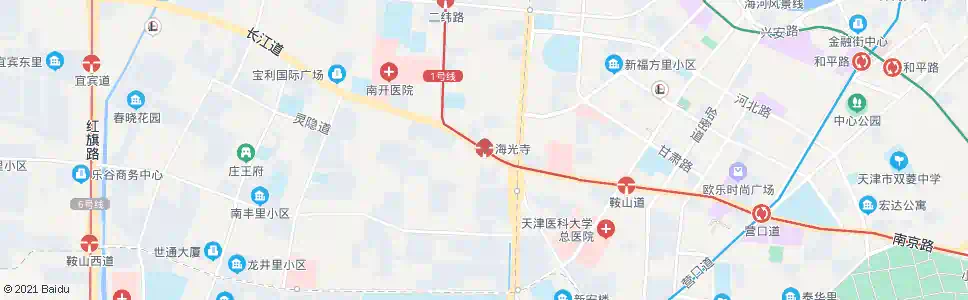 天津海光寺公交站_公交站地图_天津公交_妙搜公交查询2025