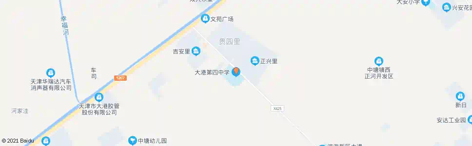 天津大港四中_公交站地图_天津公交_妙搜公交查询2025