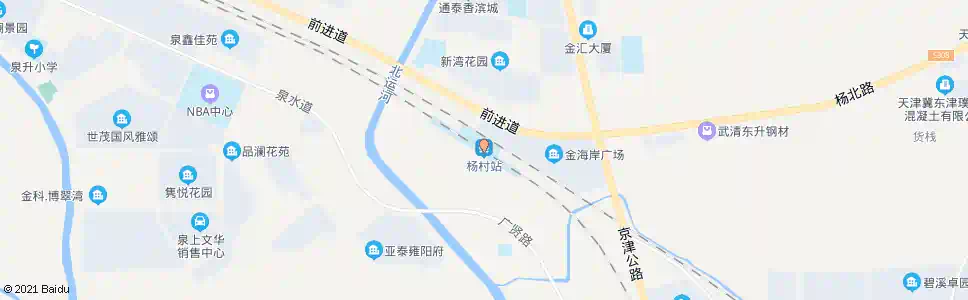 天津武清火车站(杨村火车站)_公交站地图_天津公交_妙搜公交查询2025