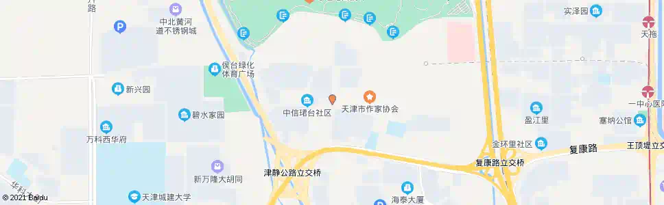 天津侯台花园_公交站地图_天津公交_妙搜公交查询2025