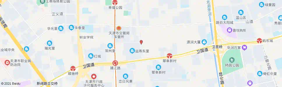 天津爱营里_公交站地图_天津公交_妙搜公交查询2025