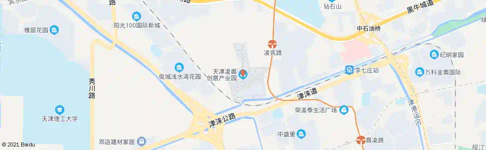 天津凌奥创意产业园_公交站地图_天津公交_妙搜公交查询2025