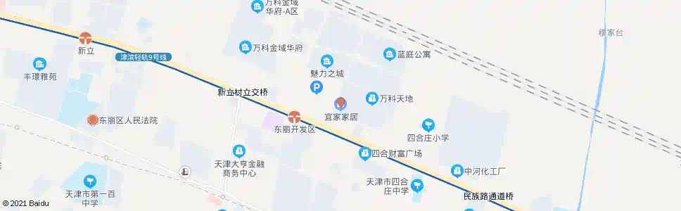 天津宜家家居东丽店_公交站地图_天津公交_妙搜公交查询2025
