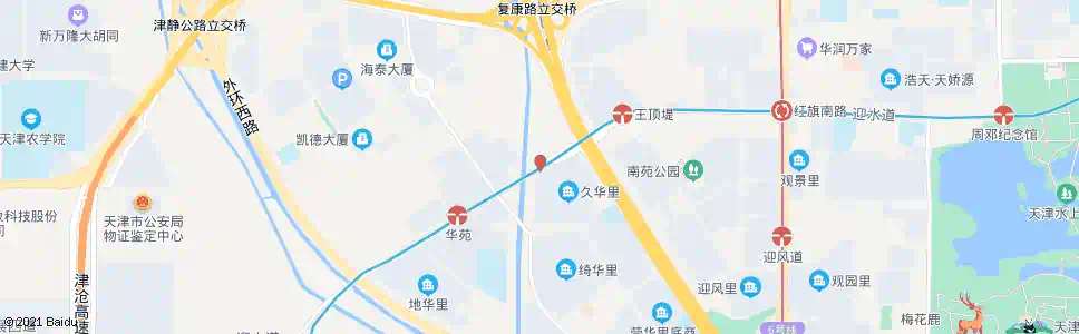 天津久华里_公交站地图_天津公交_妙搜公交查询2025