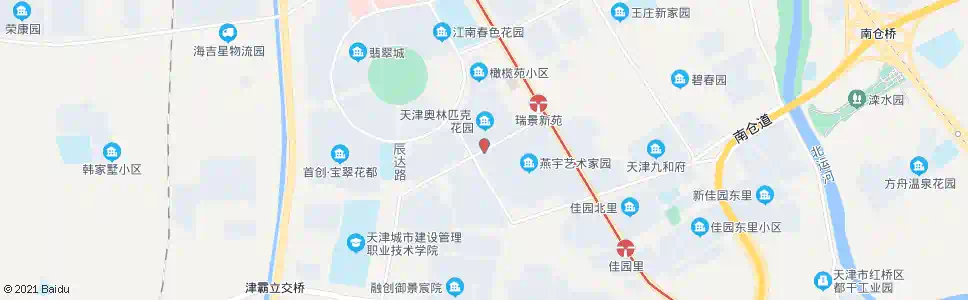 天津瑞秀花园_公交站地图_天津公交_妙搜公交查询2025