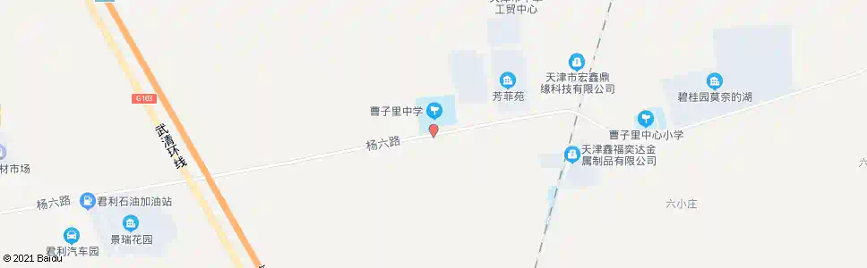天津曹子里中学_公交站地图_天津公交_妙搜公交查询2025