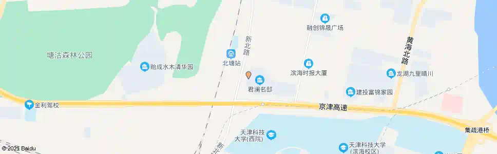 天津融创君澜西门_公交站地图_天津公交_妙搜公交查询2025