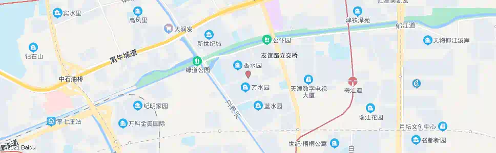 天津芳水园_公交站地图_天津公交_妙搜公交查询2025