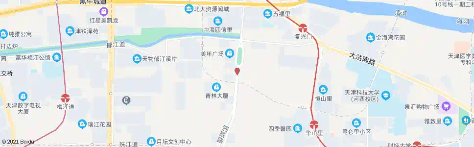 天津怒江道_公交站地图_天津公交_妙搜公交查询2025