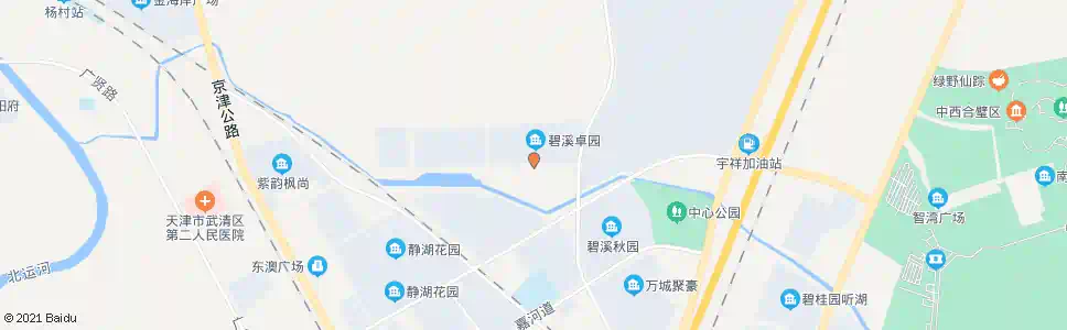 天津碧溪卓园_公交站地图_天津公交_妙搜公交查询2025