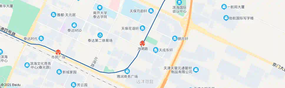天津太湖路_公交站地图_天津公交_妙搜公交查询2025