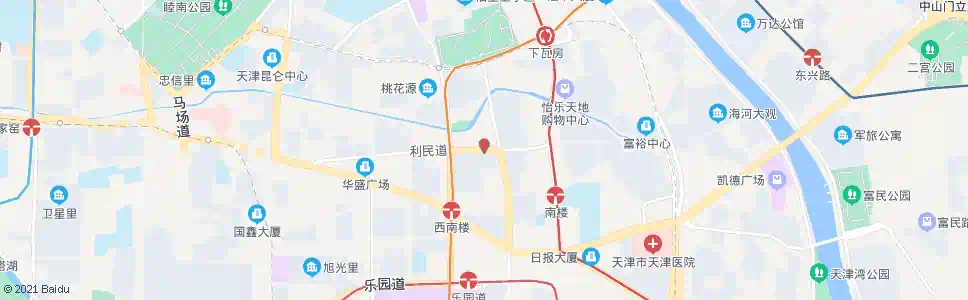 天津爱国北里_公交站地图_天津公交_妙搜公交查询2025