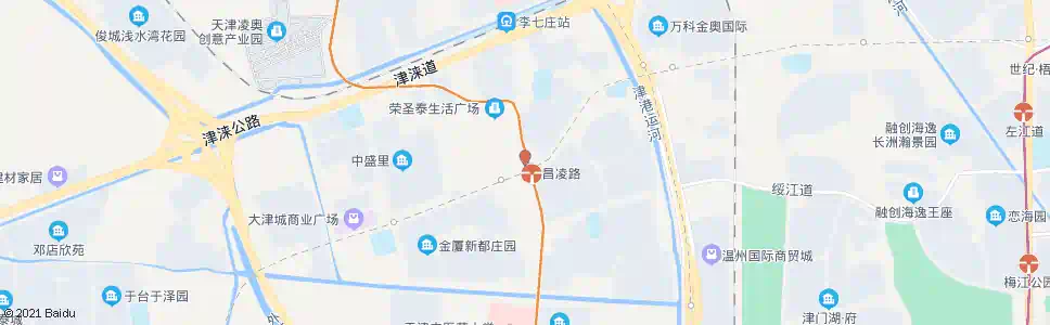 天津昌凌路桥_公交站地图_天津公交_妙搜公交查询2025