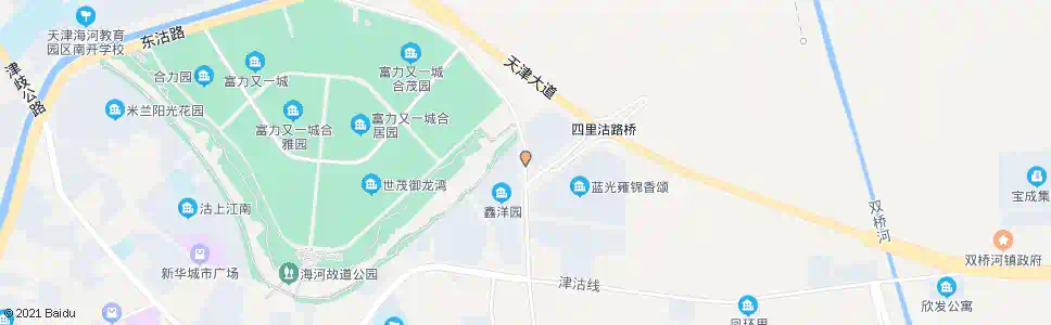 天津四里沽路_公交站地图_天津公交_妙搜公交查询2025