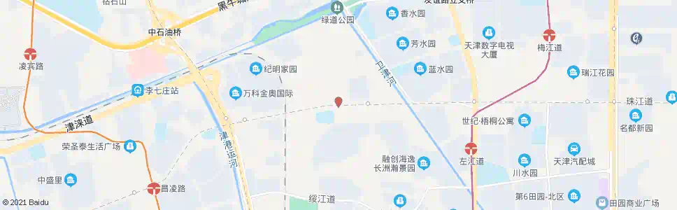 天津江湾二支路_公交站地图_天津公交_妙搜公交查询2025