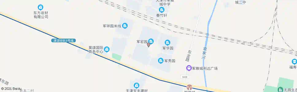 天津军丽园_公交站地图_天津公交_妙搜公交查询2025