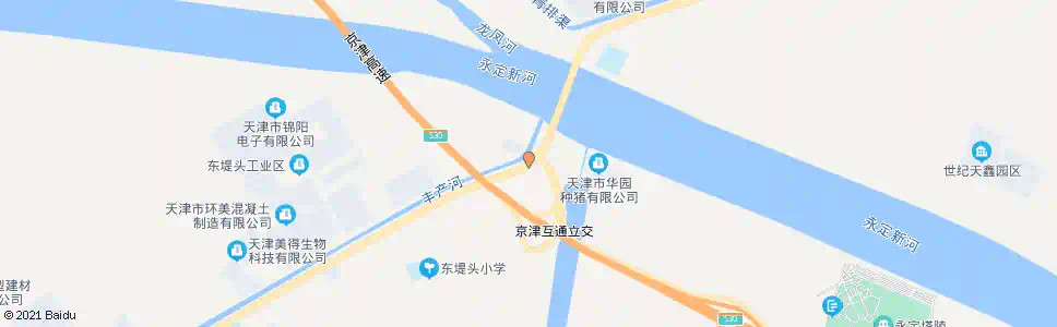 天津华北桥(东堤头大桥)_公交站地图_天津公交_妙搜公交查询2025