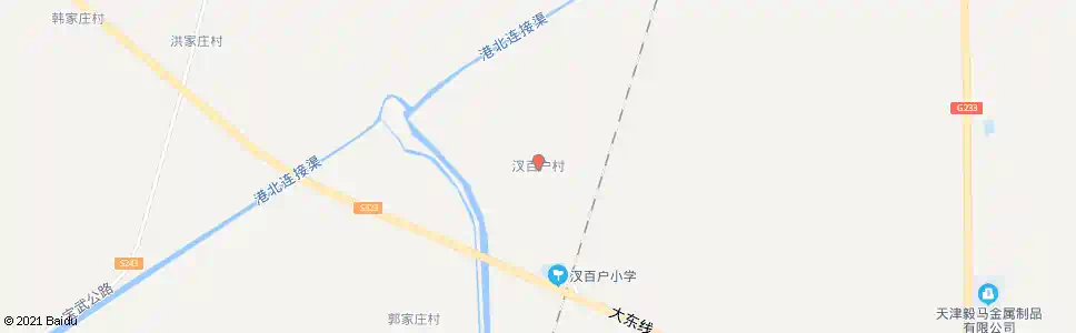 天津汊百户庄_公交站地图_天津公交_妙搜公交查询2025