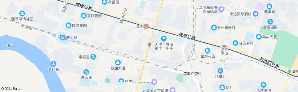 天津塘沽地道口_公交站地图_天津公交_妙搜公交查询2025