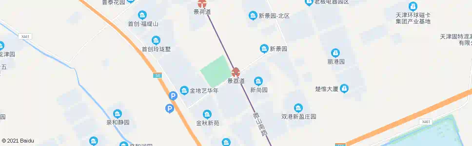 天津景荔道_公交站地图_天津公交_妙搜公交查询2025