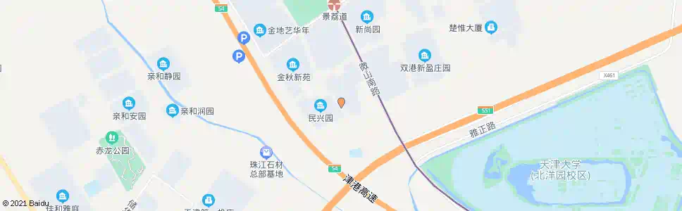 天津民兴园_公交站地图_天津公交_妙搜公交查询2025