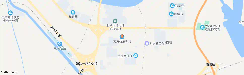 天津渤海石油新村五区_公交站地图_天津公交_妙搜公交查询2025