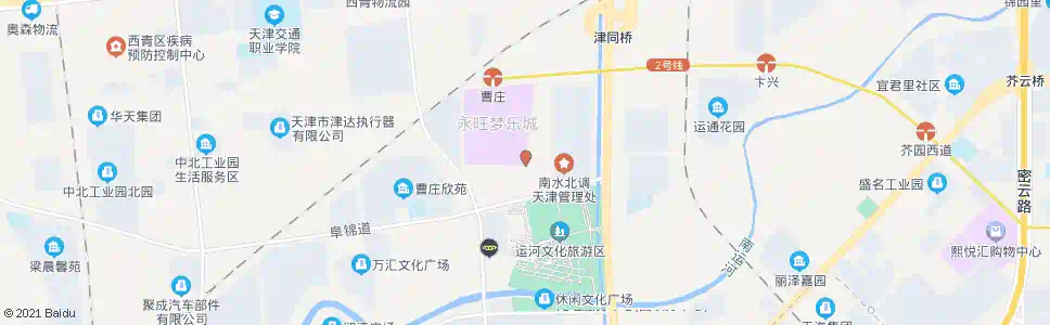 天津中北乐园公交站_公交站地图_天津公交_妙搜公交查询2025