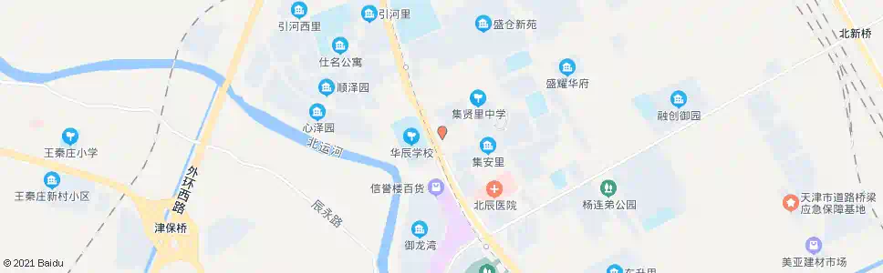 天津北辰中医医院_公交站地图_天津公交_妙搜公交查询2025