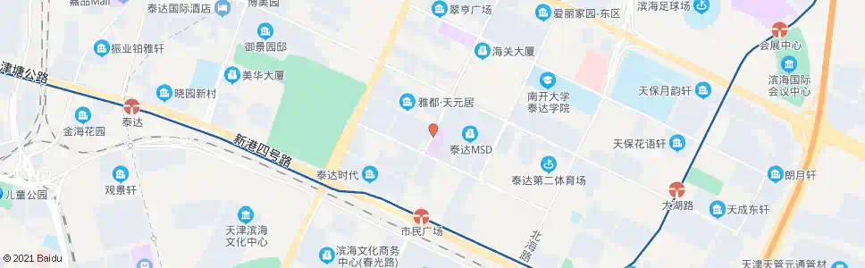 天津鸿泰花园_公交站地图_天津公交_妙搜公交查询2025