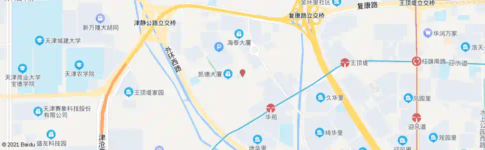 天津梓苑路开华道_公交站地图_天津公交_妙搜公交查询2025