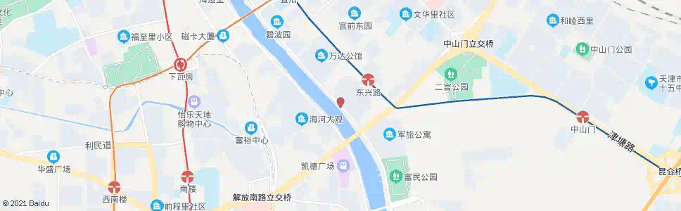 天津神州花园_公交站地图_天津公交_妙搜公交查询2025