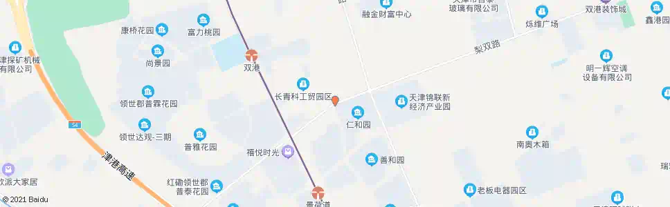 天津微山南路_公交站地图_天津公交_妙搜公交查询2025