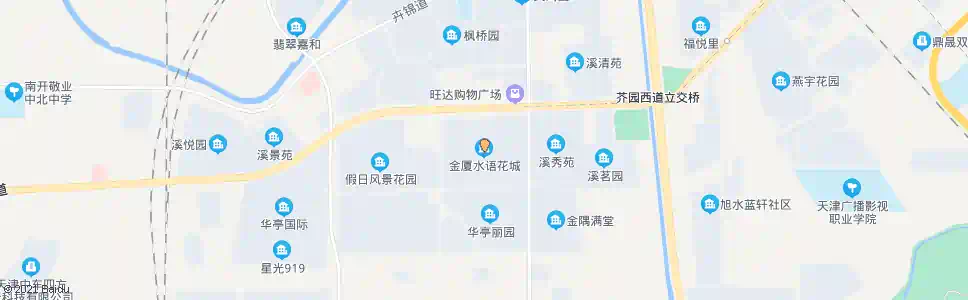 天津水语花城(金厦水语)_公交站地图_天津公交_妙搜公交查询2025