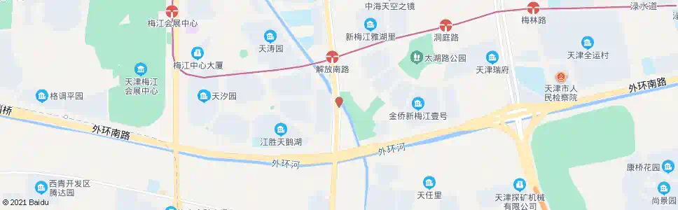 天津外环十六号桥_公交站地图_天津公交_妙搜公交查询2025