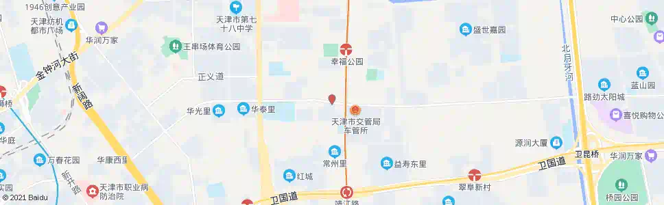 天津玉山里_公交站地图_天津公交_妙搜公交查询2025