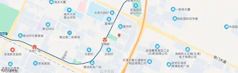 天津悦蓝轩_公交站地图_天津公交_妙搜公交查询2025