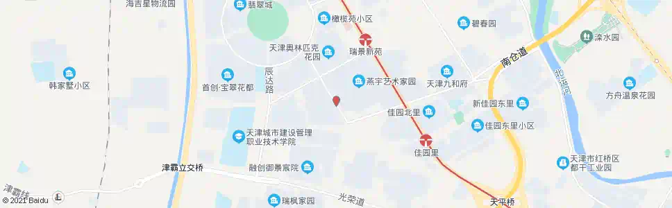 天津瑞秀园_公交站地图_天津公交_妙搜公交查询2025