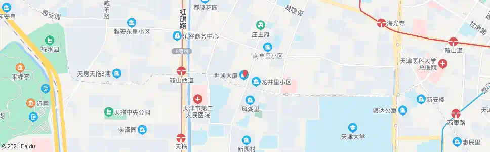 天津世通大厦_公交站地图_天津公交_妙搜公交查询2025